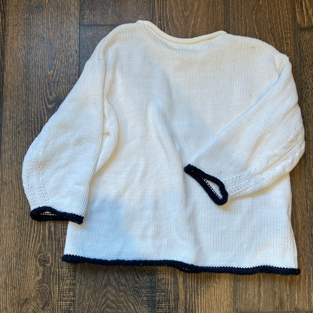 Lou and grey white open knit sweater